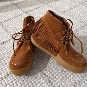 NIB! Jeffrey Campbell Rincon Suede Fringe Boots size 10